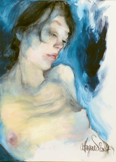 Original Expressionism Nude Paintings by David Affagard