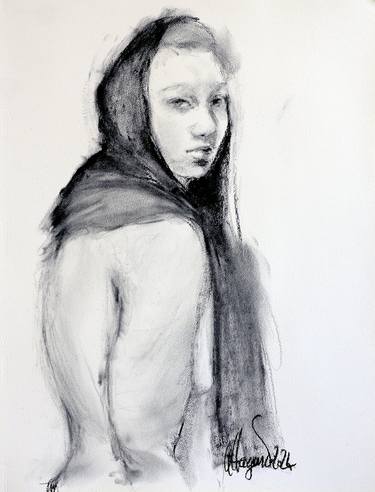 Original Women Drawings by David Affagard