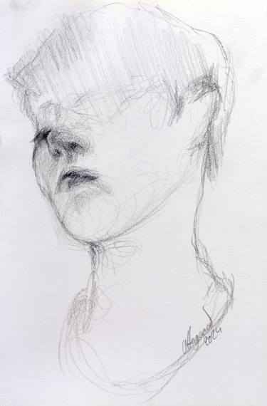 Original Figurative Women Drawings by David Affagard