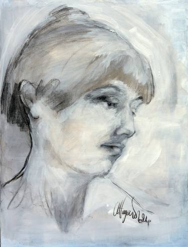 Original Expressionism Women Paintings by David Affagard