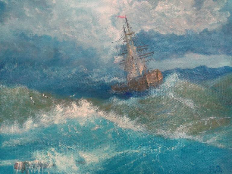 Original Realism Seascape Painting by Olga Gorokhova