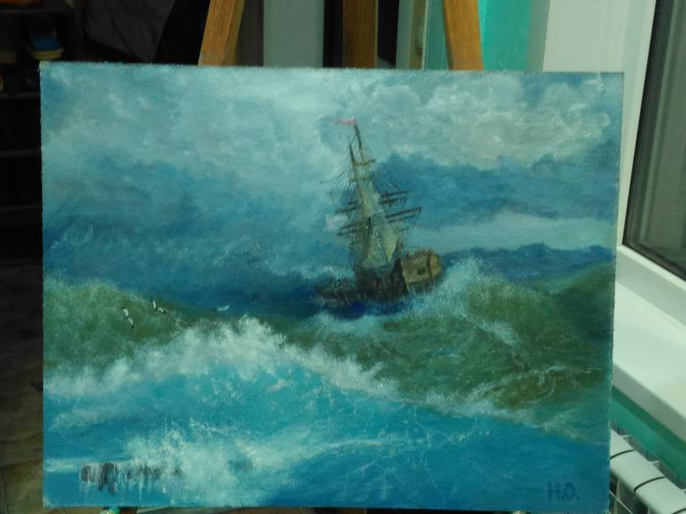 Original Realism Seascape Painting by Olga Gorokhova