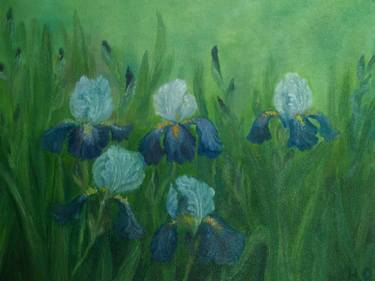 Oil painting "Irises" thumb