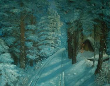 Oil painting "Winter forest" thumb