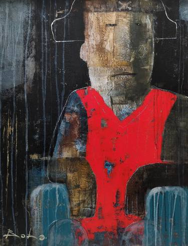 Original Figurative Men Paintings by Sasha Bob