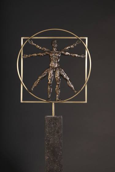 Original Realism People Sculpture by Mirjam Hopman-Cuppen