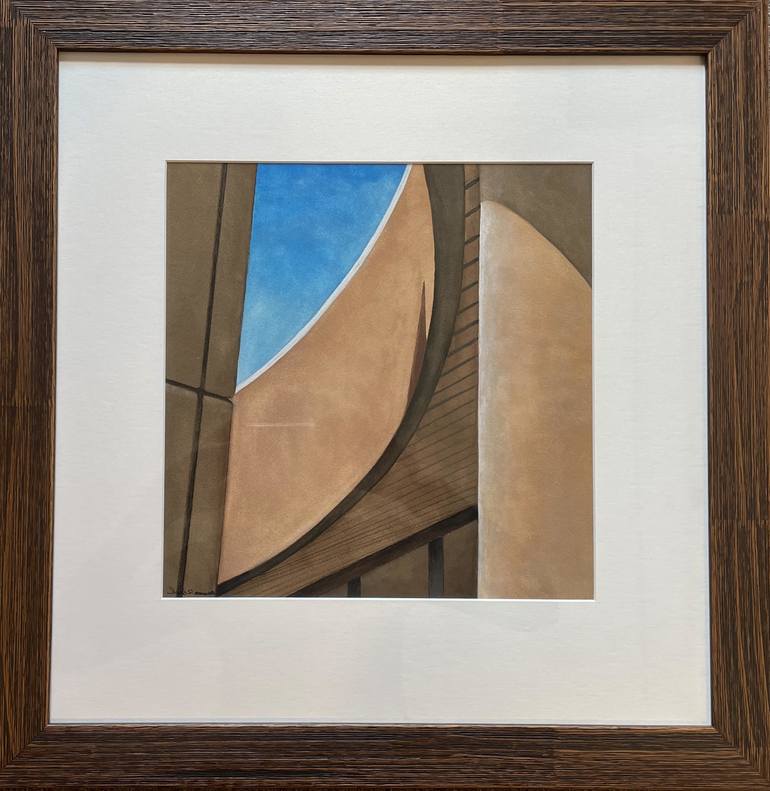 Original Architecture Painting by Roxanne Ritzel