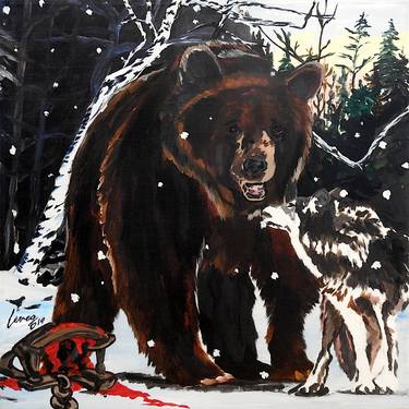 Original Expressionism Animal Paintings by Daniel Levesque