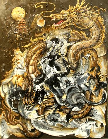 Original Abstract Classical mythology Painting by Endro Banyu