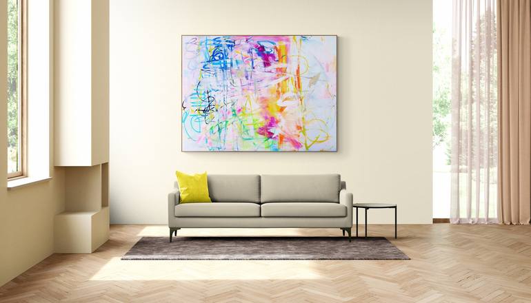 Original Abstract Painting by Roxane Malu