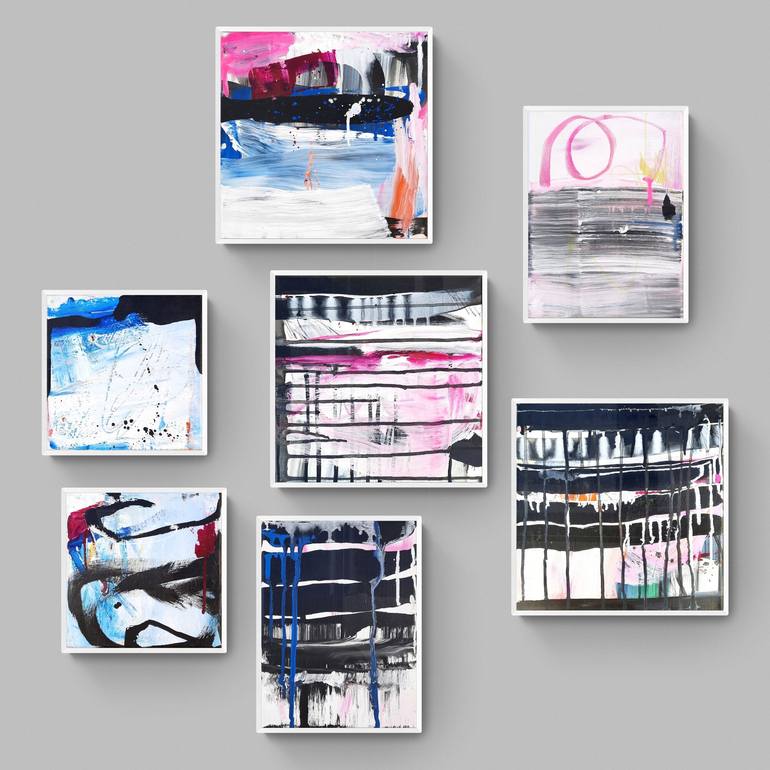 Original Abstract Expressionism Abstract Painting by Roxane Malu