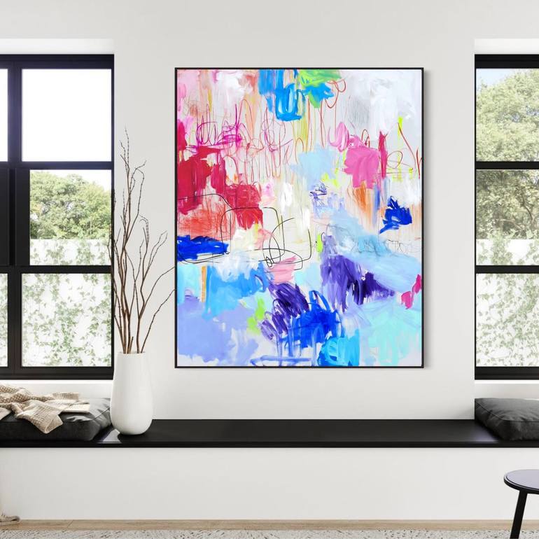 Original Contemporary Abstract Painting by Roxane Malu