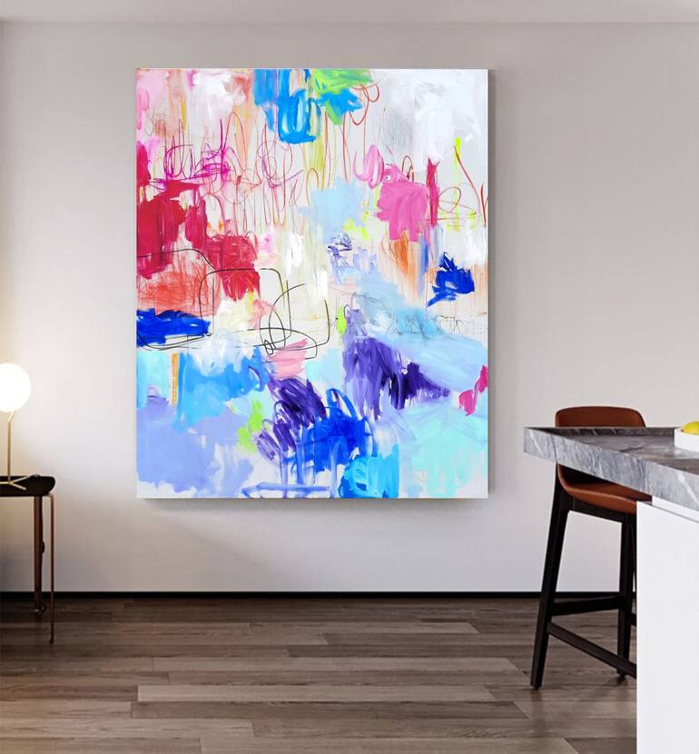 Original Contemporary Abstract Painting by Roxane Malu