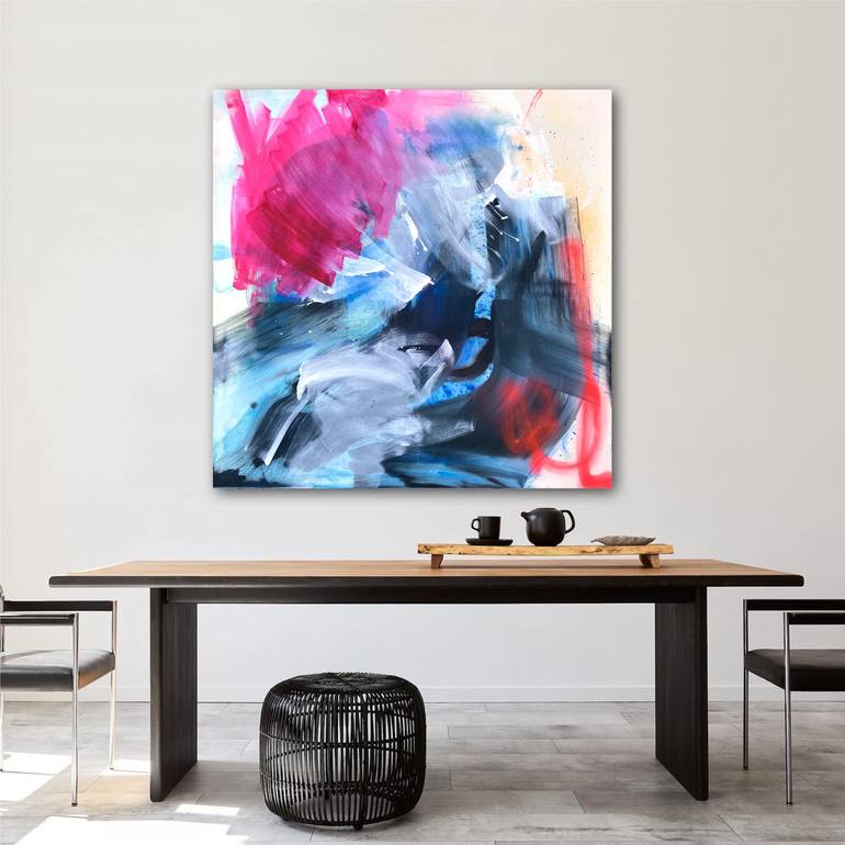 Original Abstract Expressionism Abstract Painting by Roxane Malu