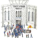 Artist creates drawing of Yankee Stadium using the names of every