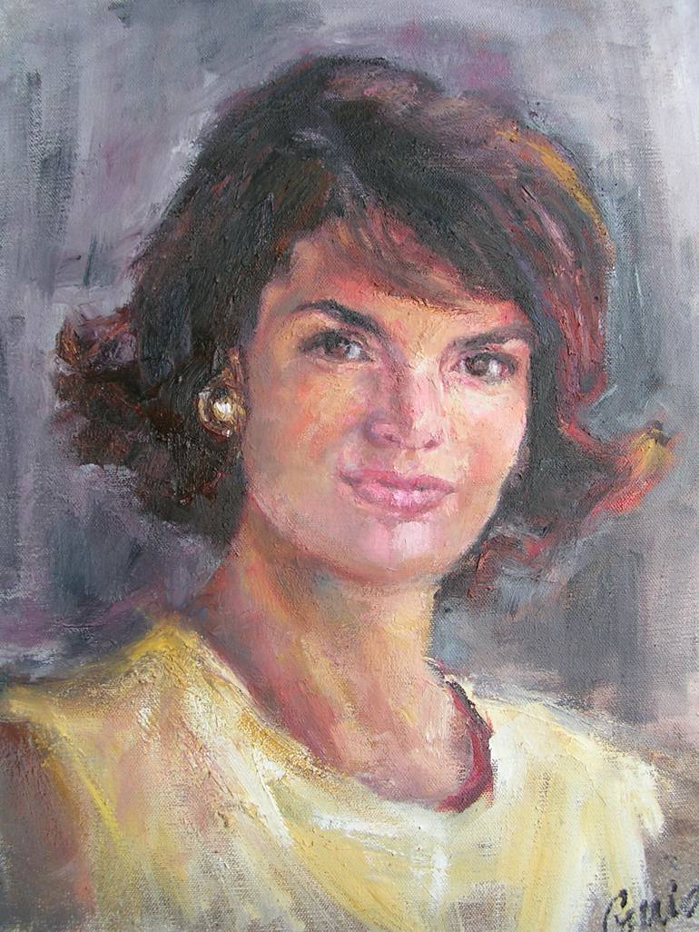 Jacqueline Kennedy Onassis Painting by Adriana Guidi | Saatchi Art