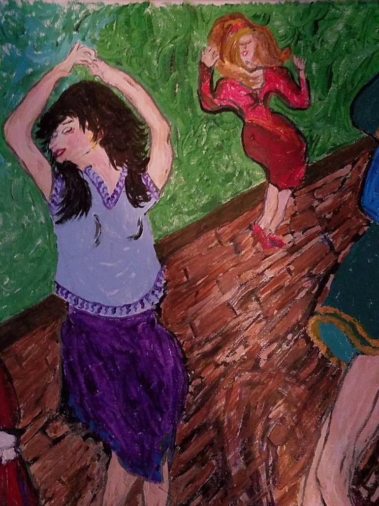 Print of Abstract Expressionism People Paintings by Nelda Guenther