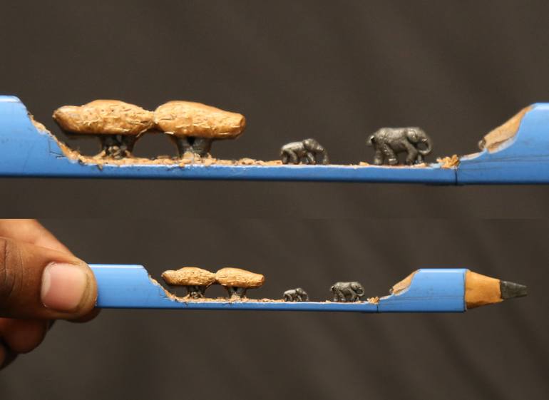 Original Fine Art Abstract Sculpture by Dr.Gattem Venkatesh