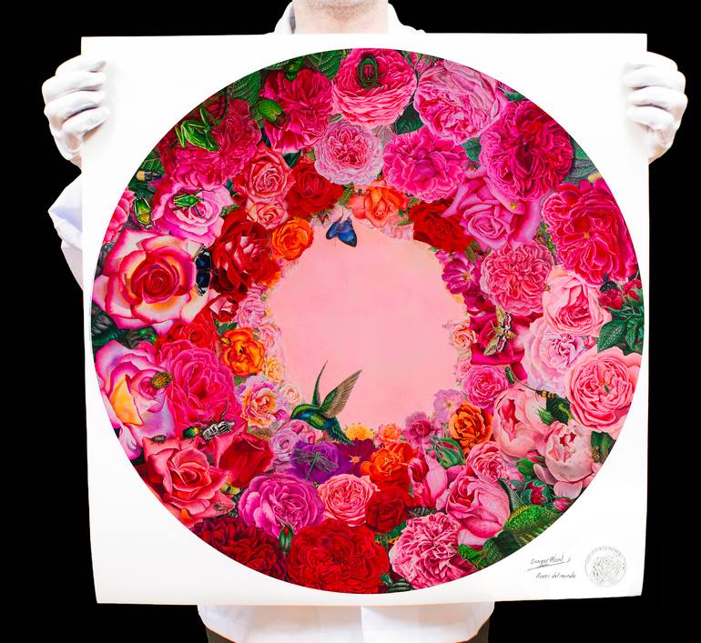 Original Figurative Floral Printmaking by Georges Ward