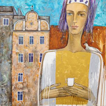 Original Conceptual Women Paintings by Oksana Yadchuk-Machynska