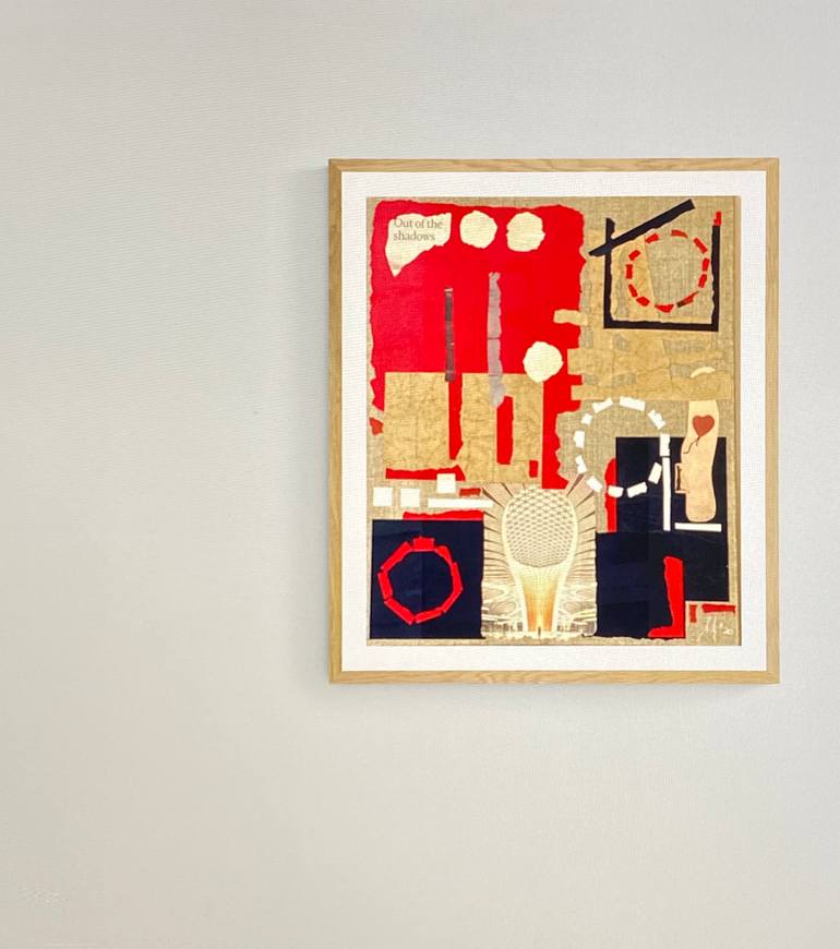 Original Abstract Expressionism Abstract Collage by Matjaz Matia Zagar