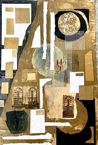 Original Abstract Collage by Matjaz Matia Zagar