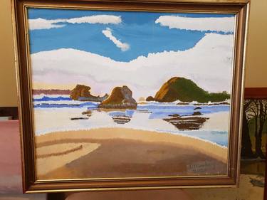 Original Modern Beach Paintings by Diane Markey