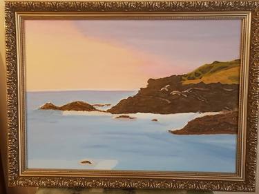 Oil Painting of Tacking Point Beach, Port Macquarie thumb