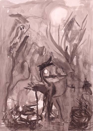 Print of Abstract Expressionism Performing Arts Drawings by Phillip Hortis