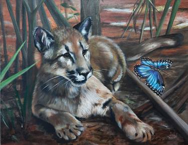 Original Fine Art Animal Painting by Tina Green