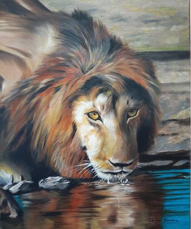 Original Fine Art Animal Painting by Tina Green