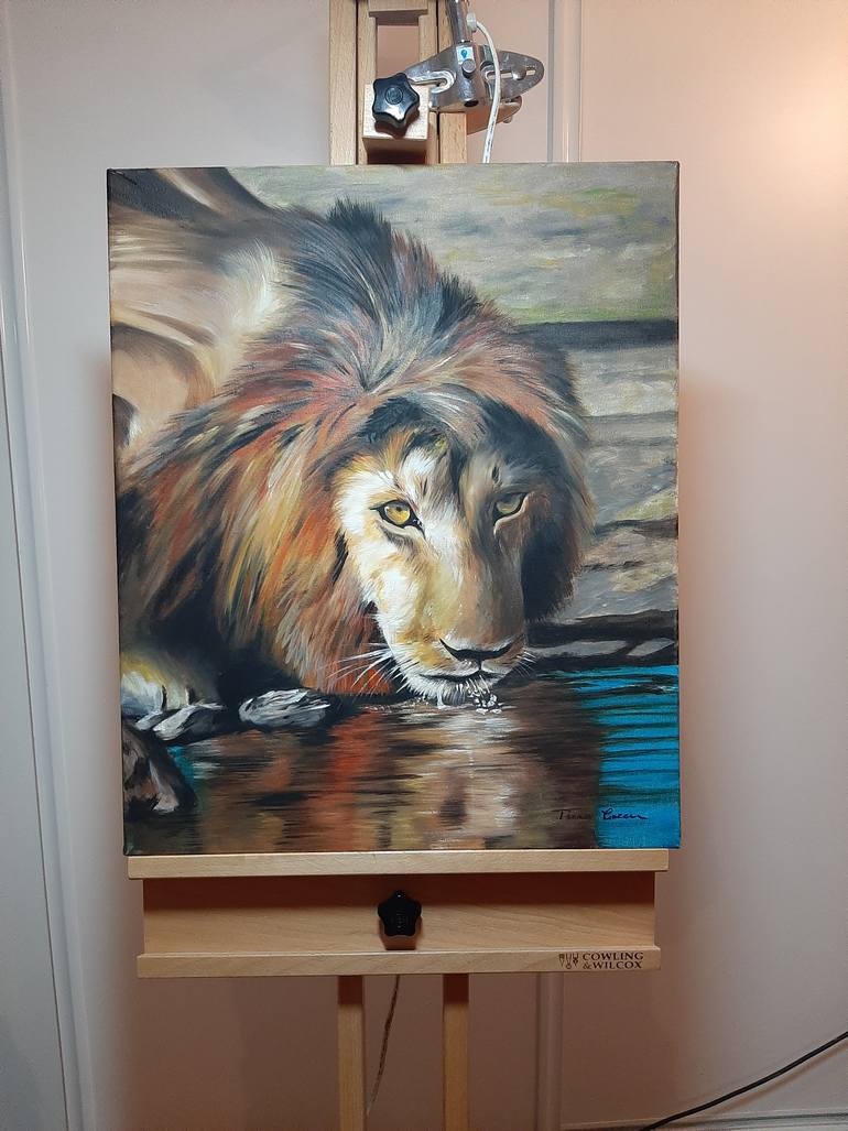 Original Documentary Animal Painting by Tina Green