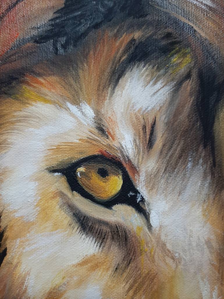 Original Documentary Animal Painting by Tina Green