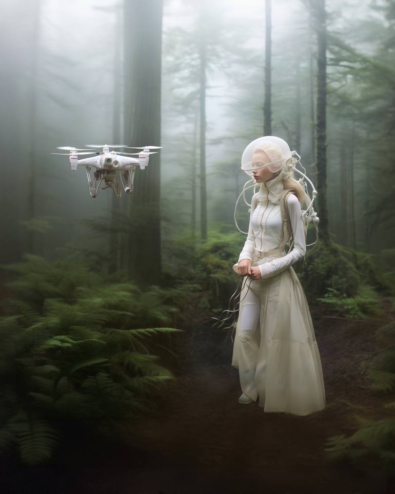 Original Contemporary Time Digital by Inna Etuvgi
