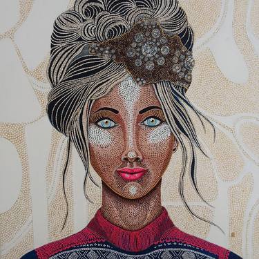 Original Portraiture Women Paintings by Tove STORM