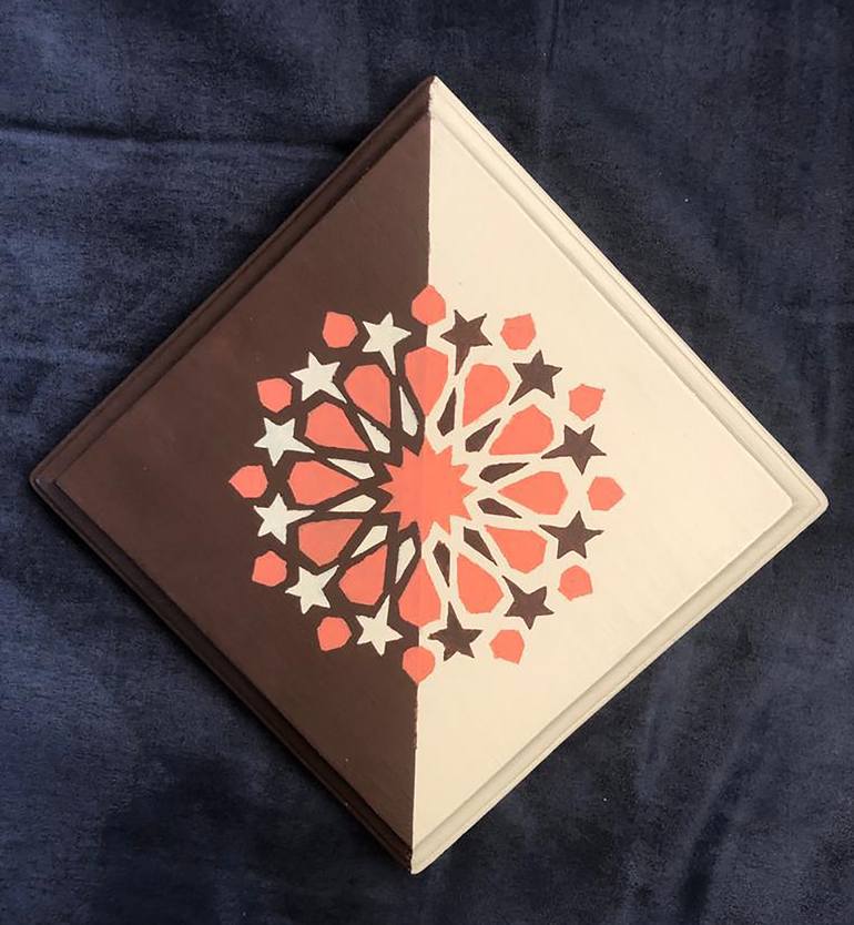 Original Geometric Painting by Nouriya Berrada Chraibi