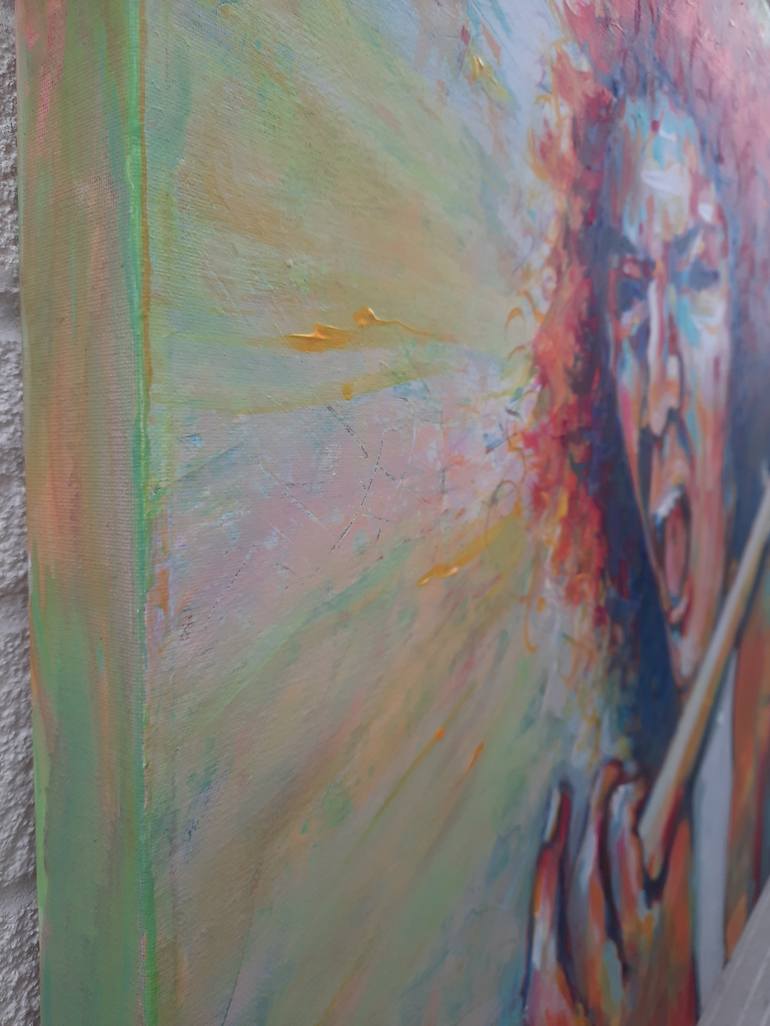 Original abstract modern Portrait Painting by Tom Bateman