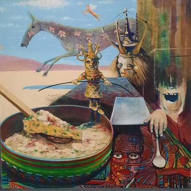 Original Figurative Food & Drink Paintings by Tom Bateman