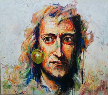 Original Abstract Portrait Paintings by Tom Bateman