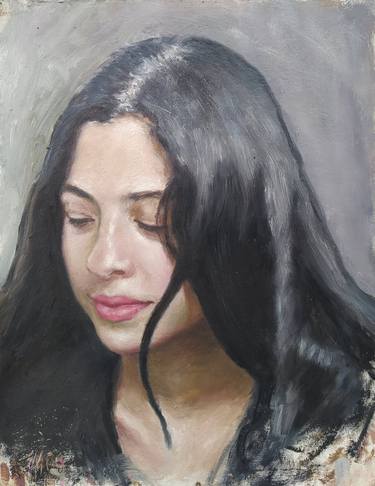 Portrait of Anna (oil Study) thumb