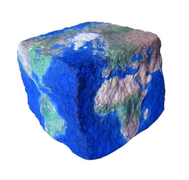 Pavé de Paris / Earth Cube / Unique piece. thumb