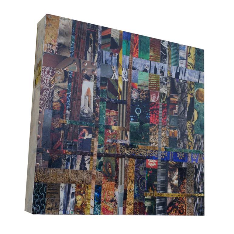 Original Art Deco Abstract Collage by Gottfried Kriegsauer