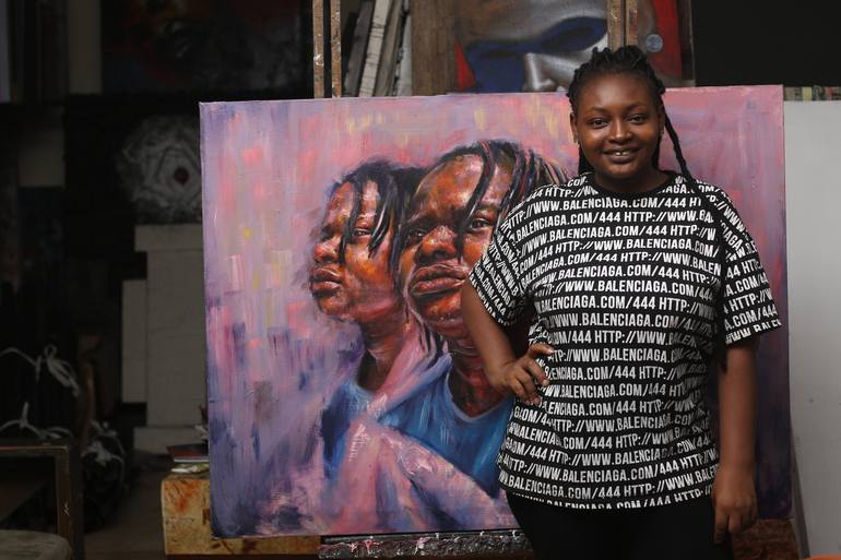 Original Conceptual Portrait Painting by Chidimma Nwafor