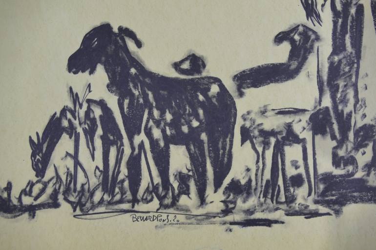 Original Expressionism Other Drawing by Bernard Pons