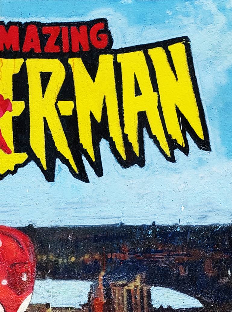 Original Street Art Comics Painting by Giuseppe Valia