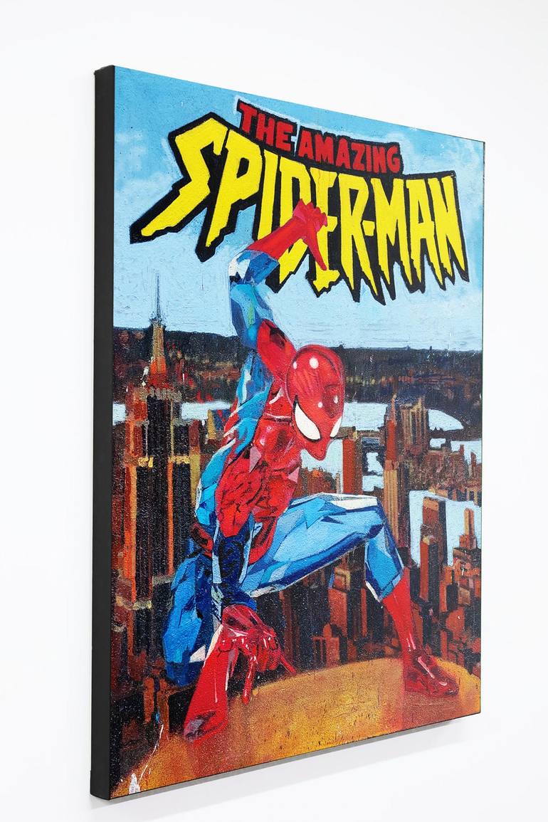 Original Street Art Comics Painting by Giuseppe Valia