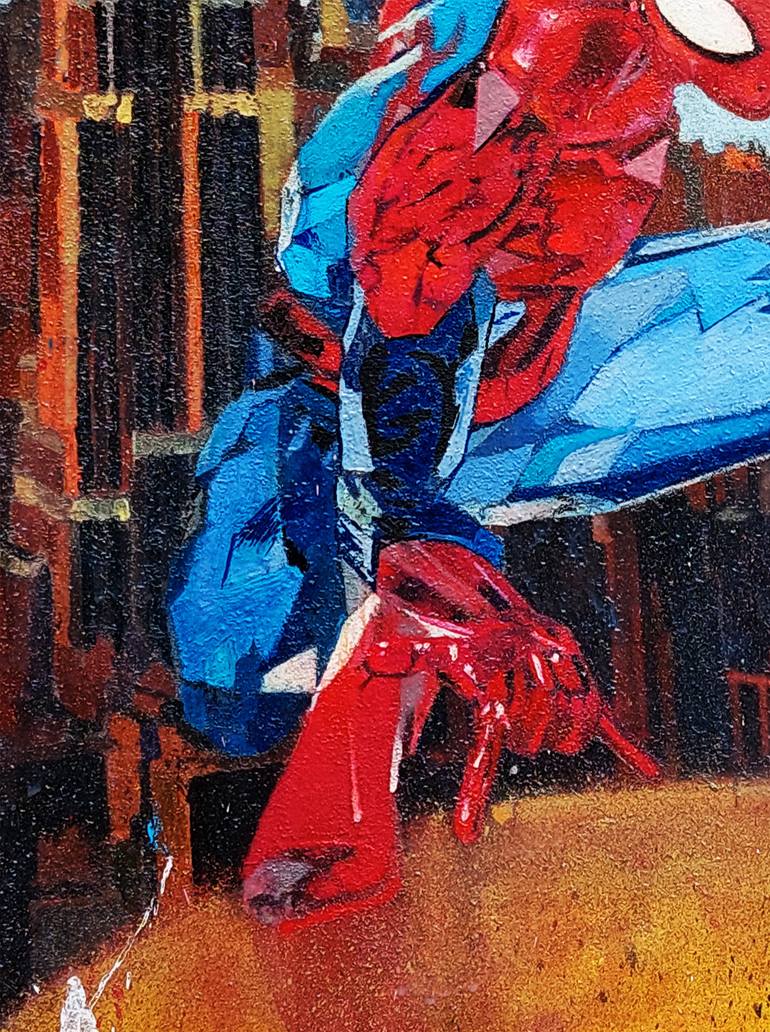 Original Street Art Comics Painting by Giuseppe Valia