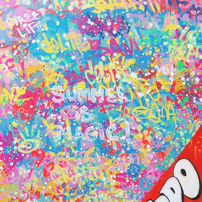 Original Pop Art Graffiti Painting by Giuseppe Valia