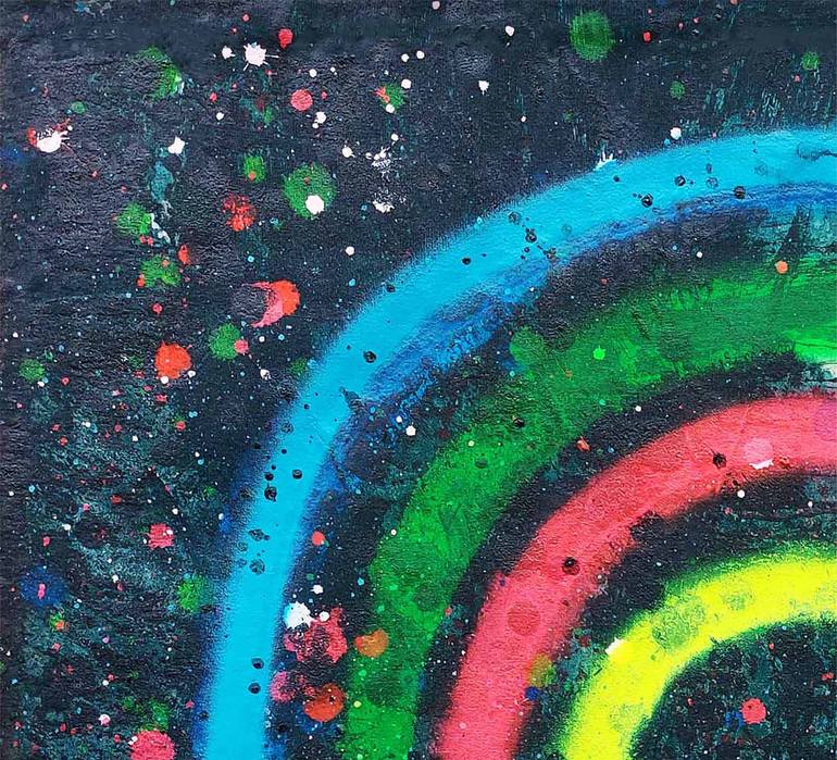 Original Street Art Graffiti Painting by Giuseppe Valia