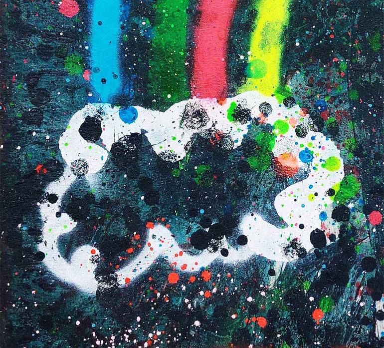Original Street Art Graffiti Painting by Giuseppe Valia